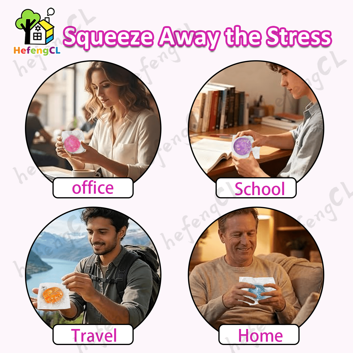 Jellyfish Squeeze Toy, Stress Relief Malt Ball